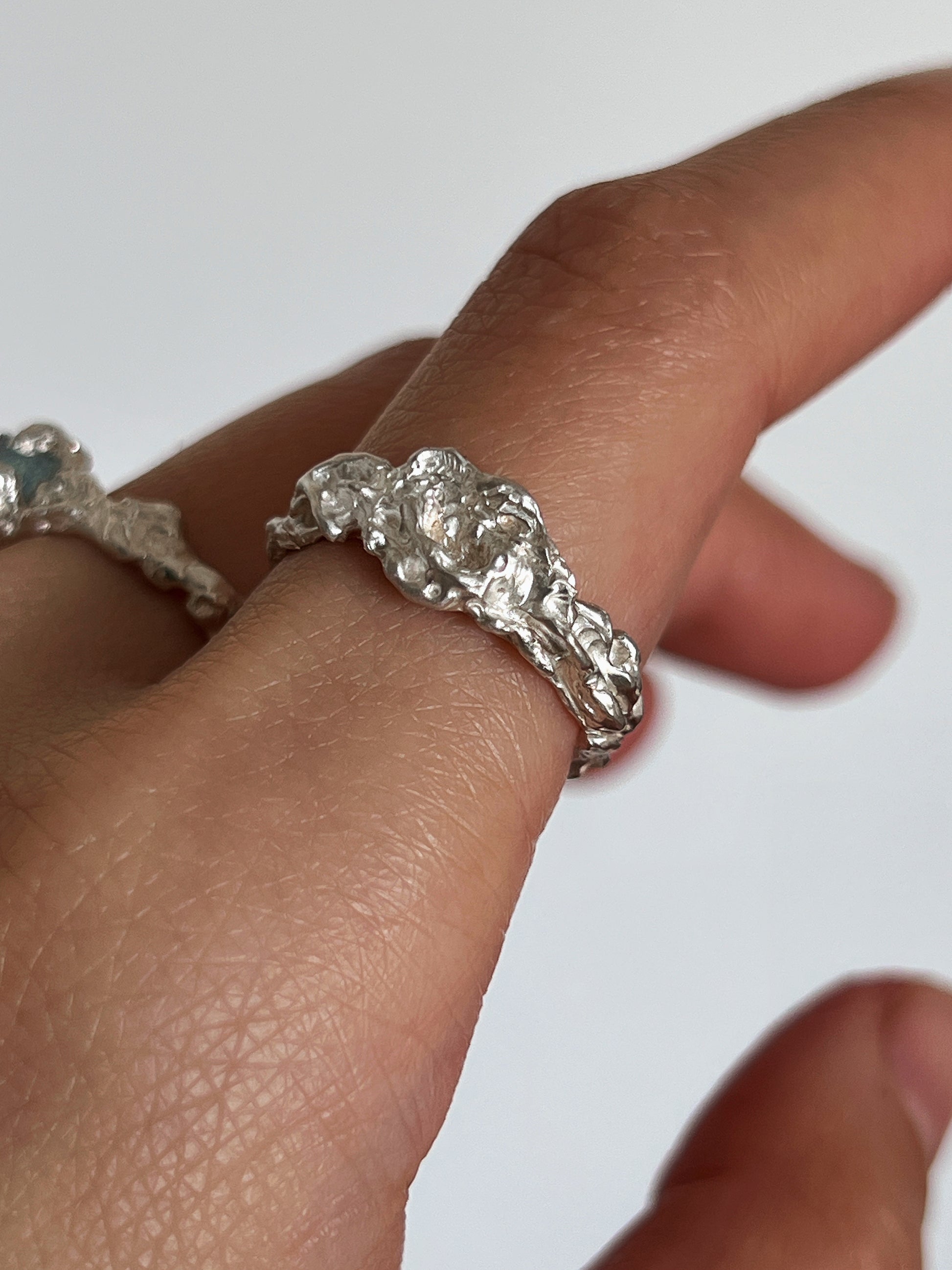 Fungus[001] ring - silver