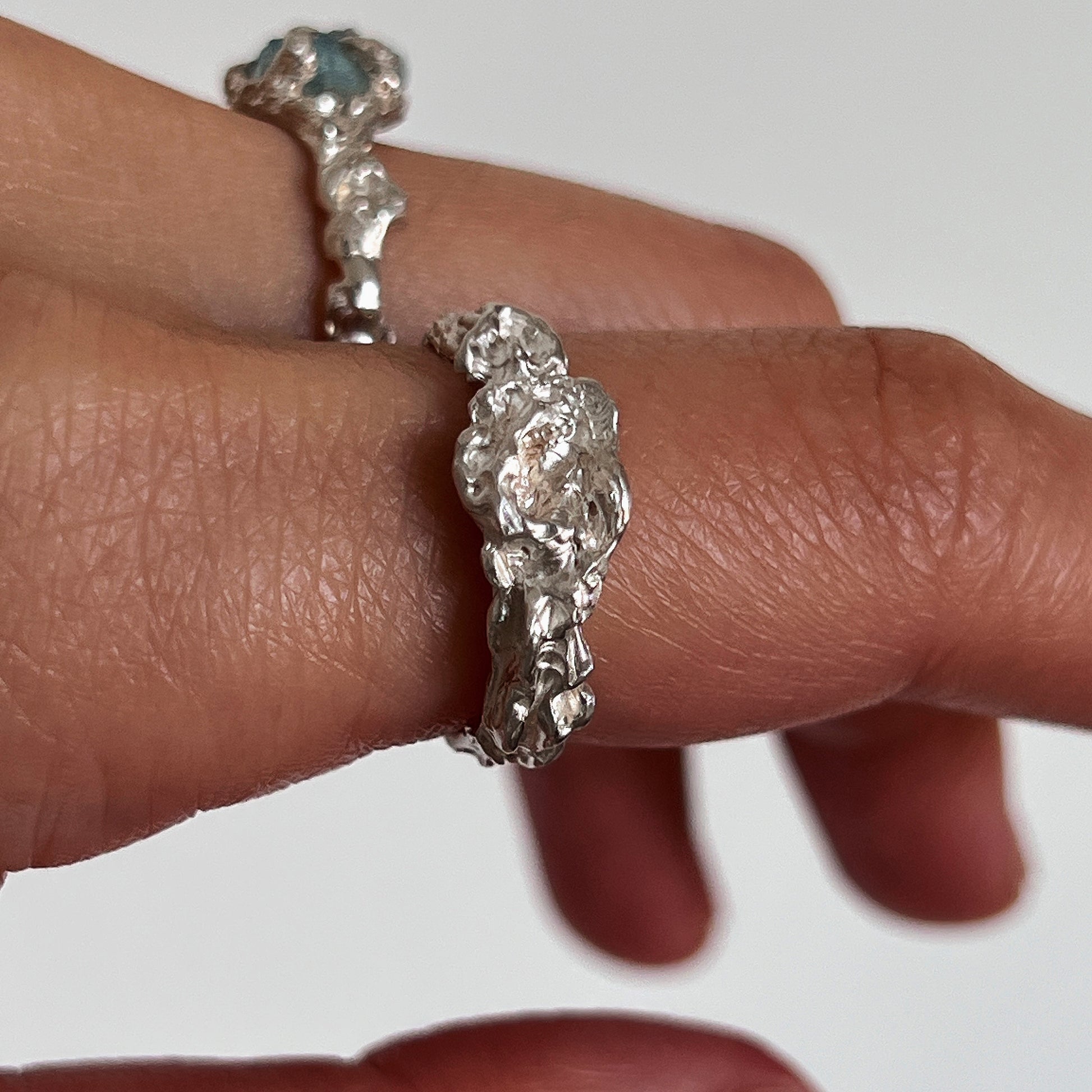 Fungus[001] ring - silver