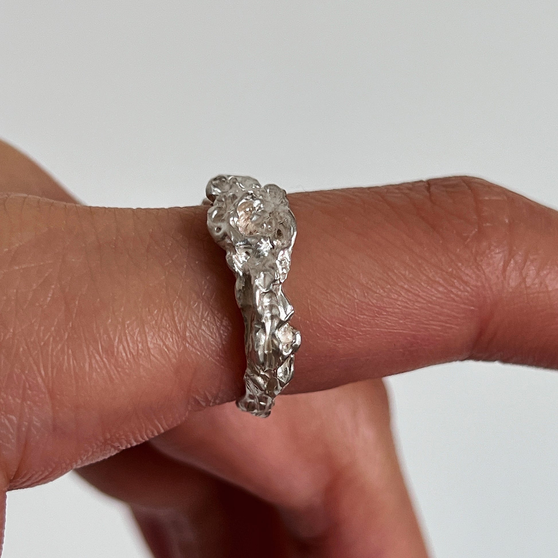 Fungus[001] ring - silver