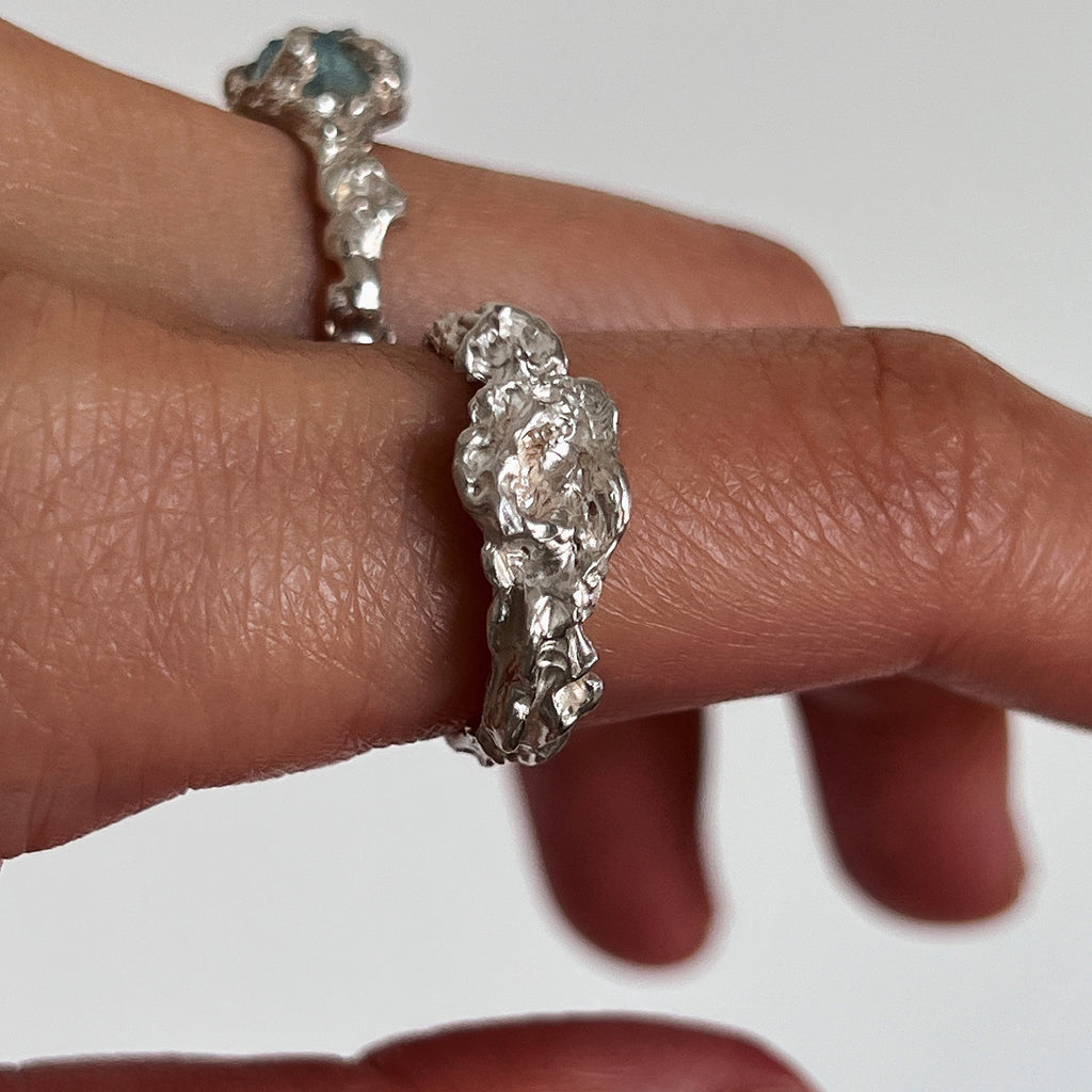 Fungus[001] ring - silver